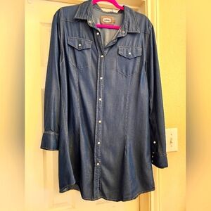 Denim Button-Up Women's Dress..sz Large